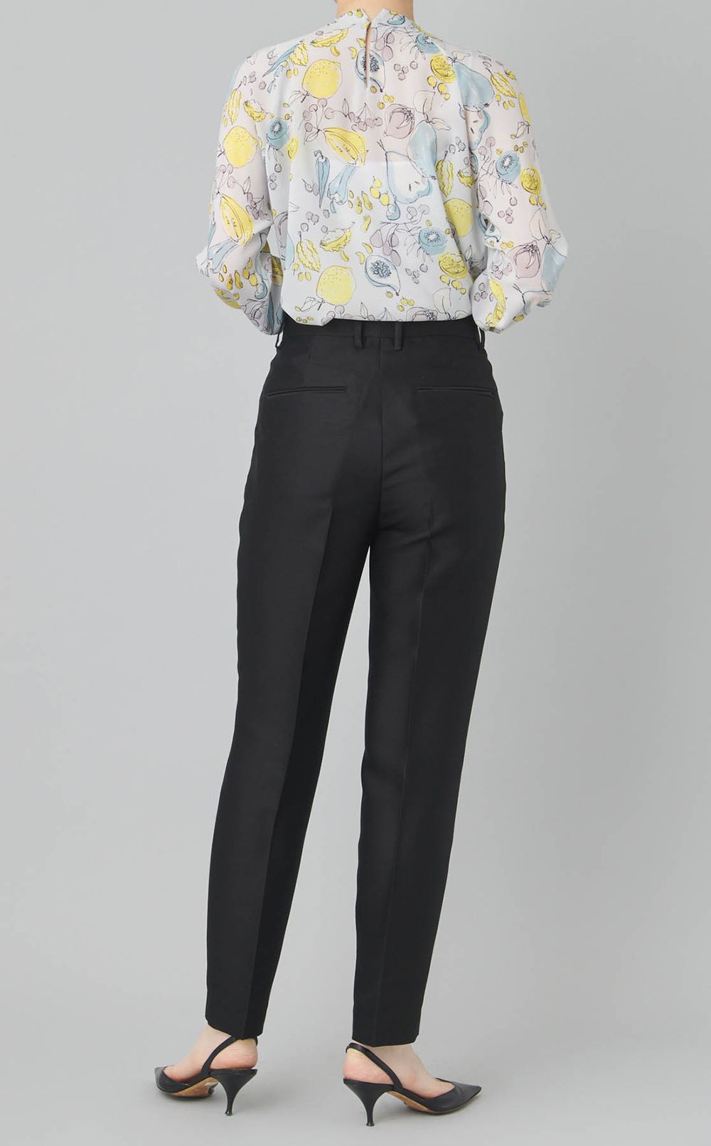 ウールシルクタッサートラウザーズ