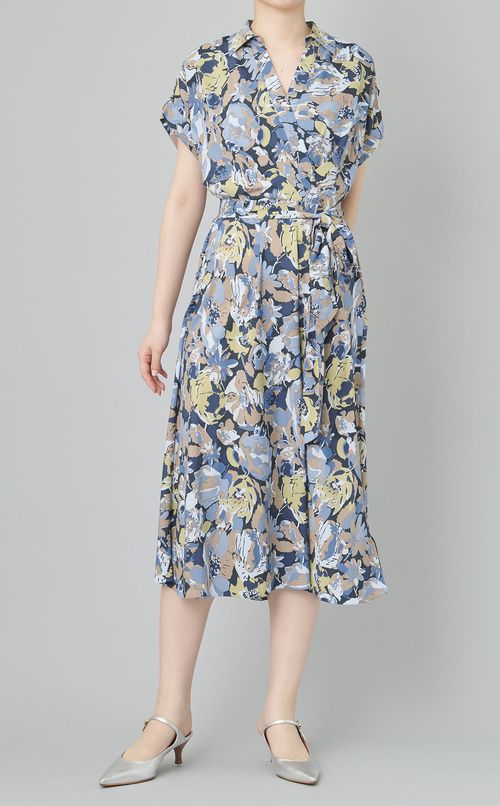 フラワーシフォンワンピース