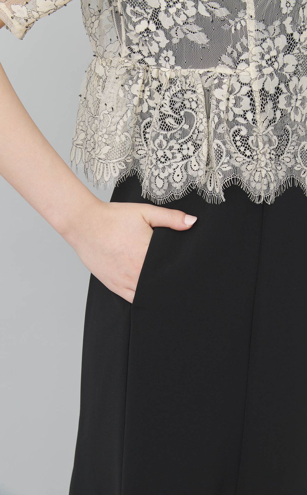 レースブラウスセットドレス