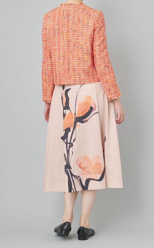 ツイードフリンジ4ポケジャケット