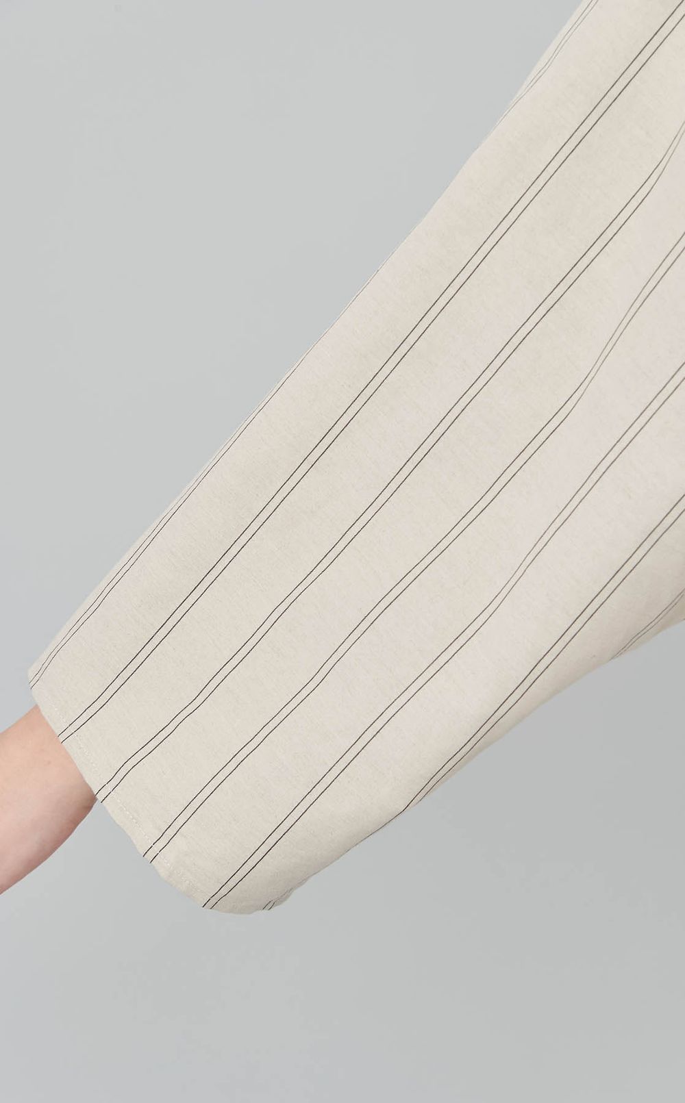 コットンリネンベルトドレス