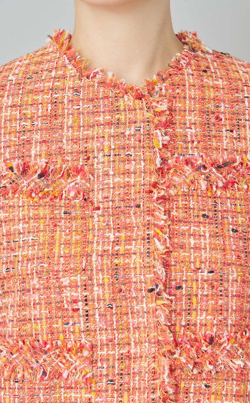 ツイードフリンジ4ポケジャケット