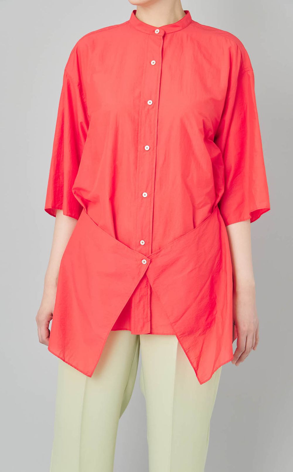 タフタドレープシャツ