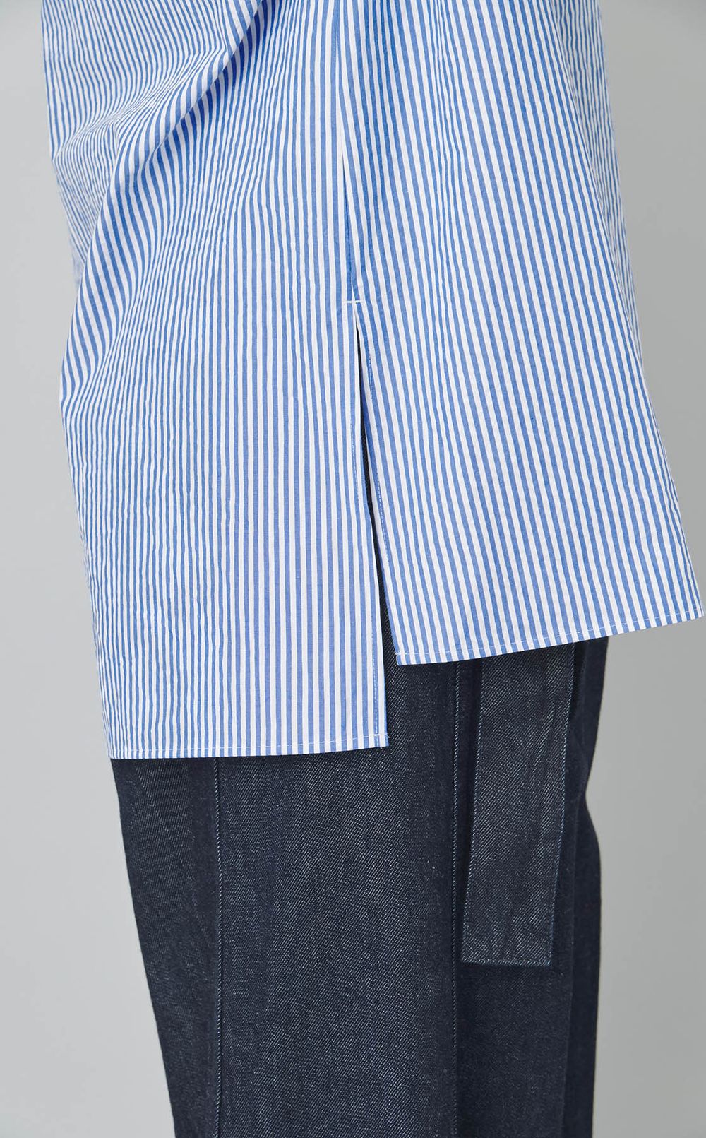 コットンラッフルカラープルオーバー