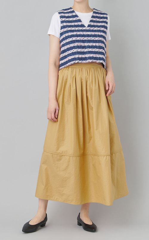 タフタギャザースカート