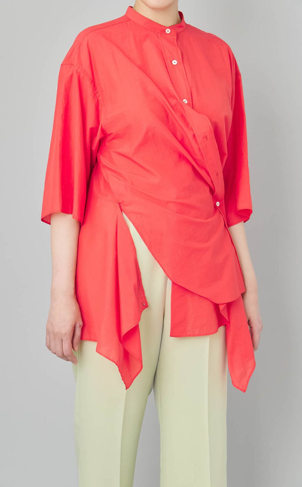 タフタドレープシャツ