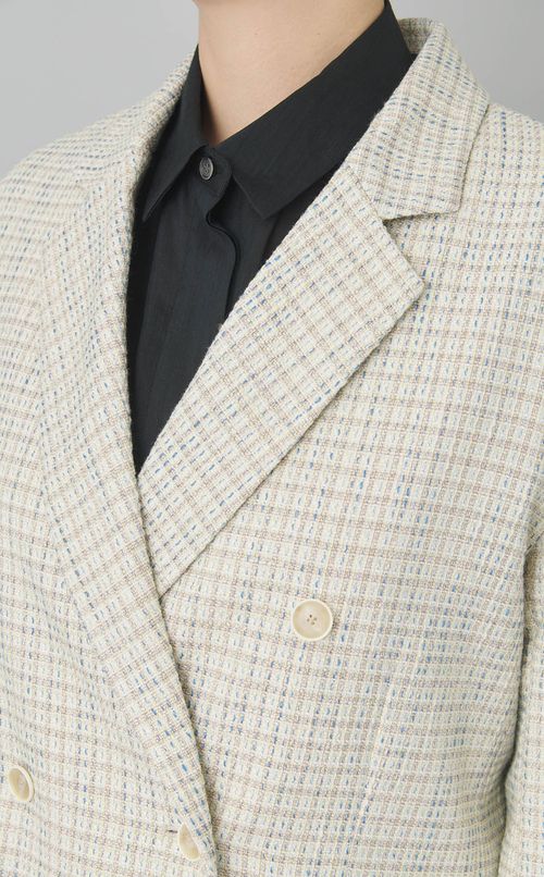 ミックスツイードダブルジャケット