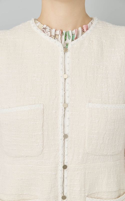 スラブコットンツィードジャンパースカート