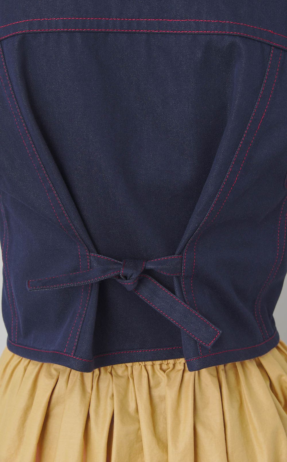 デニムクロップドジレ