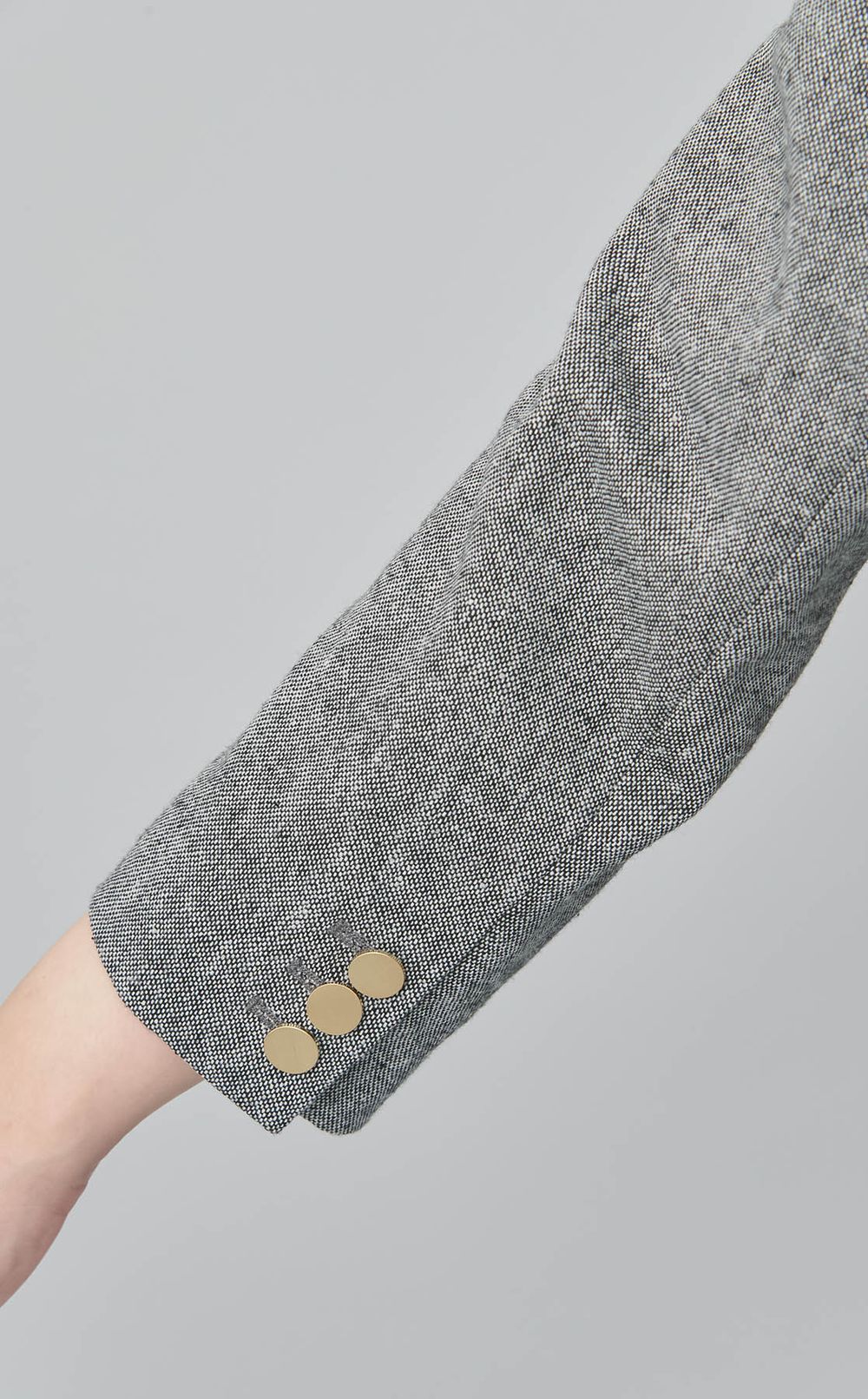 ダブルブレストツイードブレザー