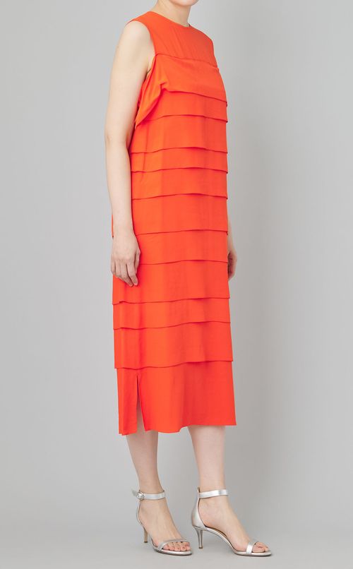 ドレープティアードクレープデシンドレス