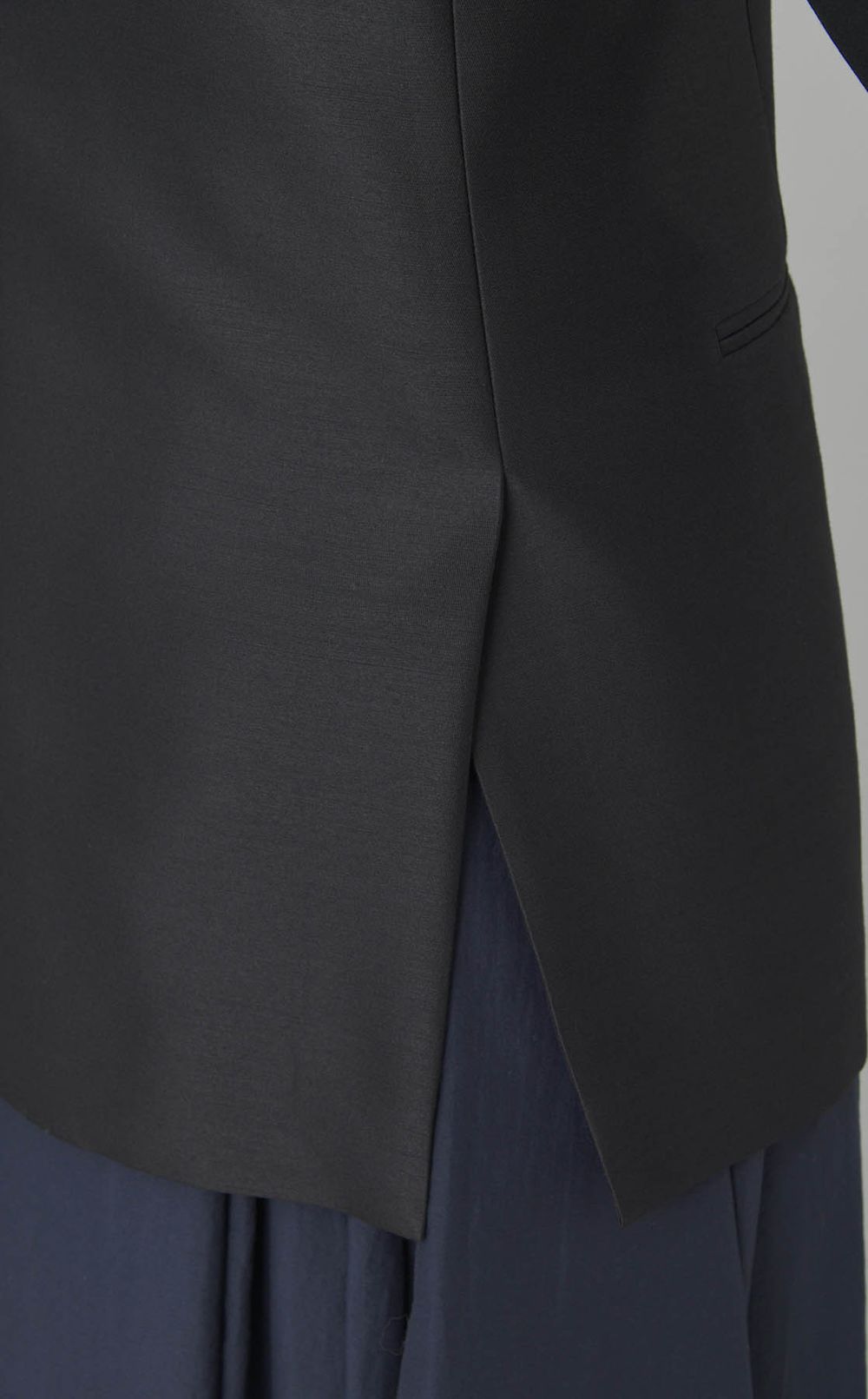 ウールシルクタッサータキシードジャケット