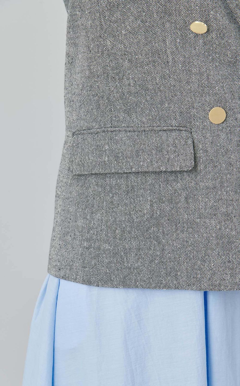 ダブルブレストツイードブレザー