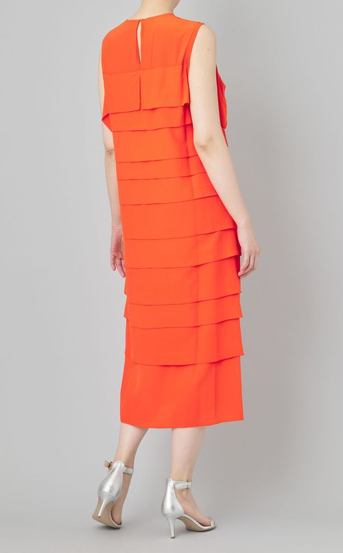 ドレープティアードクレープデシンドレス