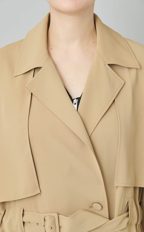 ウエストギャザートレンチコート