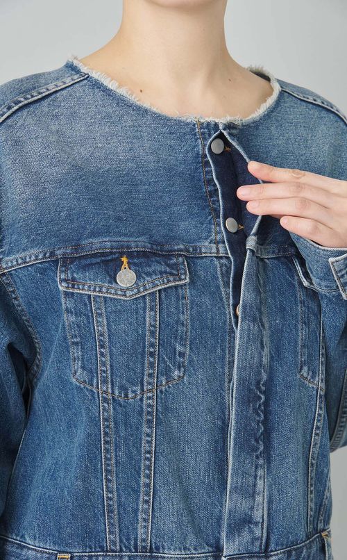 カットオフデニムオールインワン