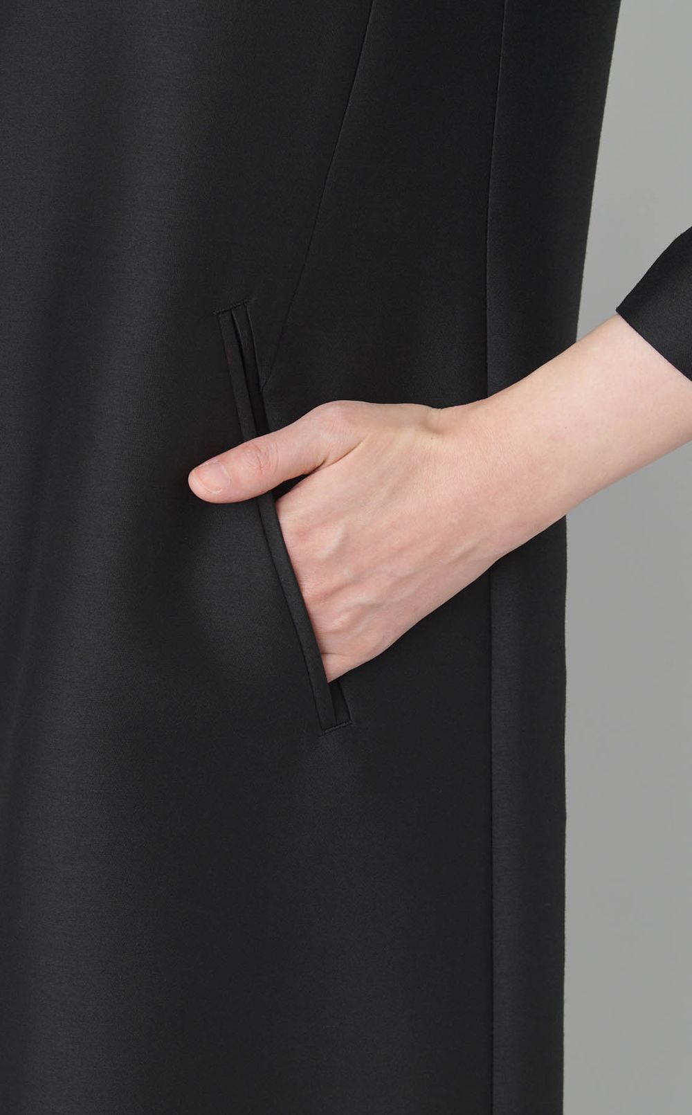 ウールシルクツイルドレス