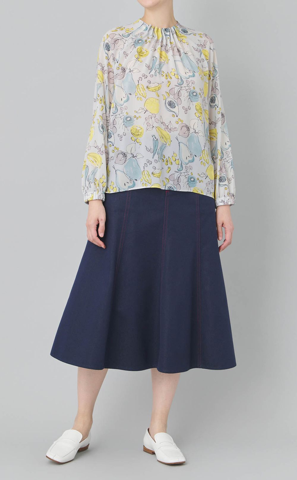 デニムパネルマーメイドスカート