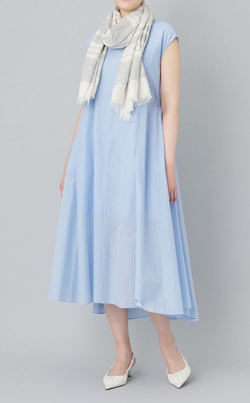 カシミヤミックスボーダースカーフ