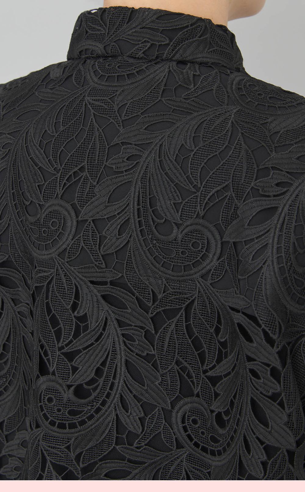 ペイズリーレースショートブラウス