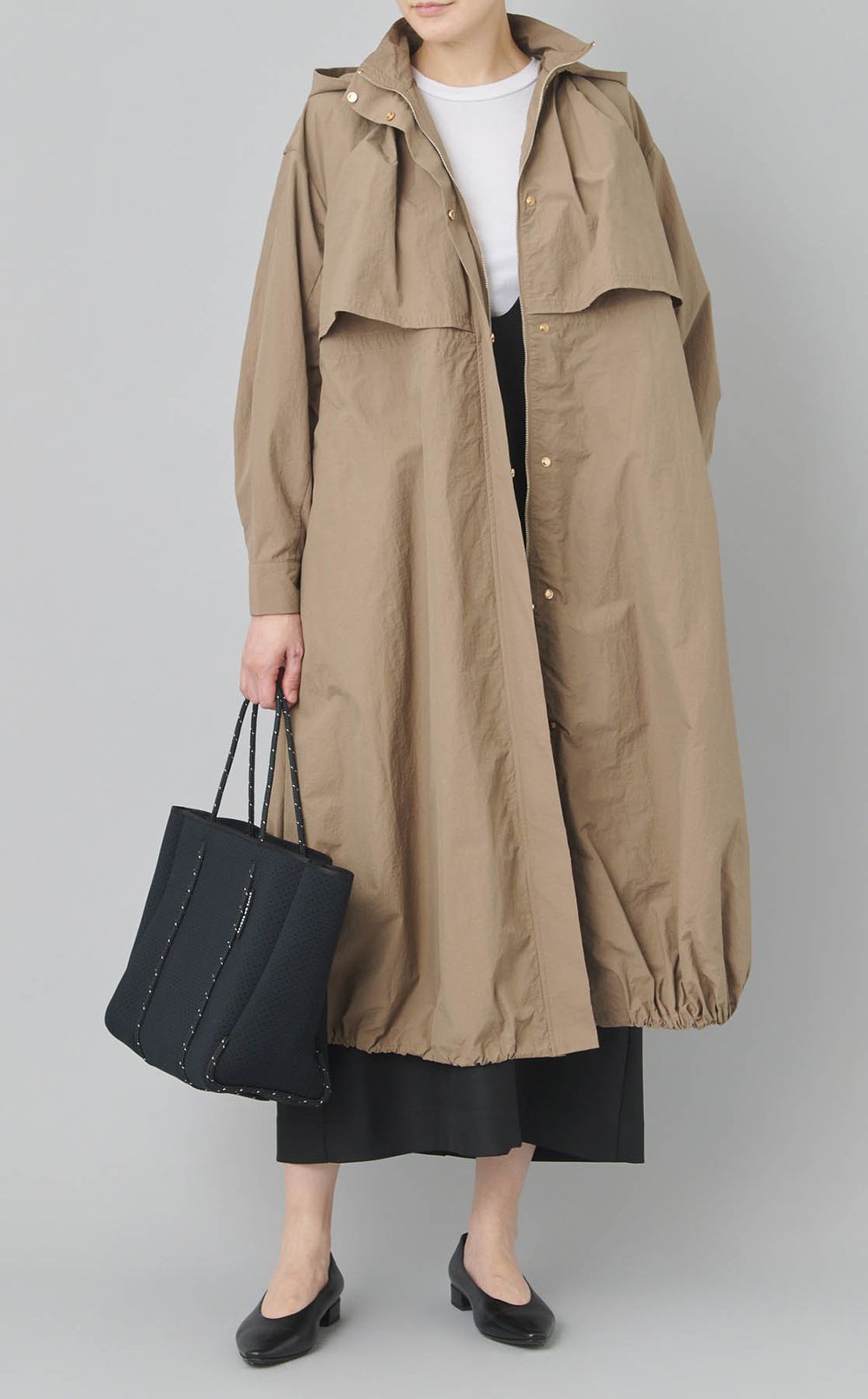 Uネック Iラインジャンパースカート