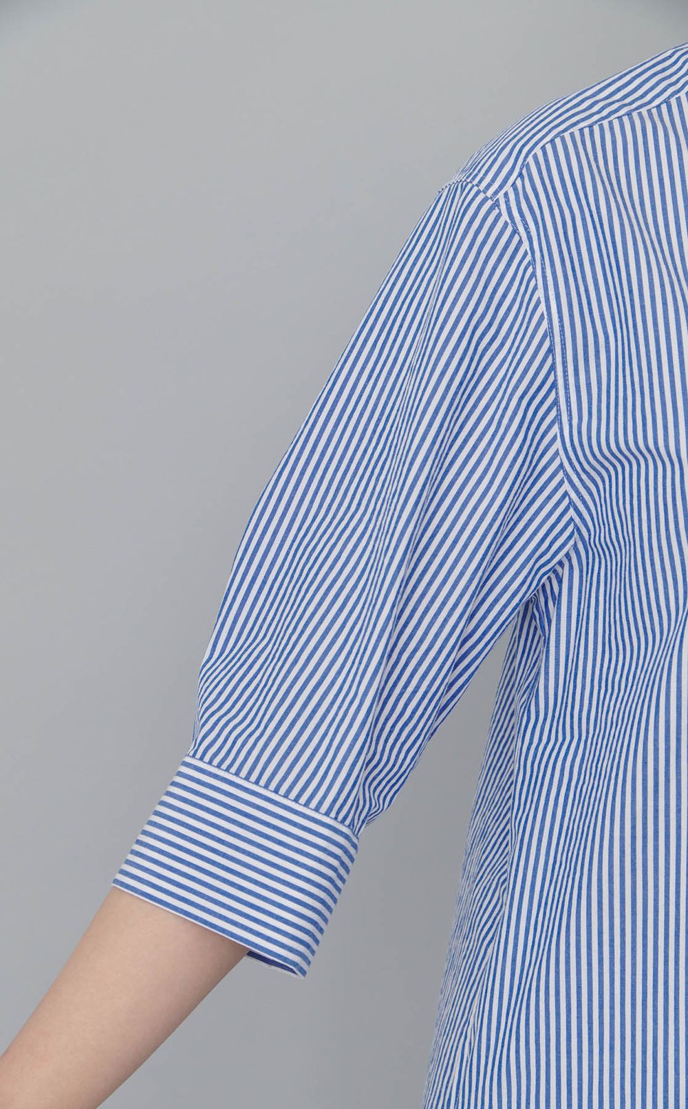 コットンラッフルシャツワンピース