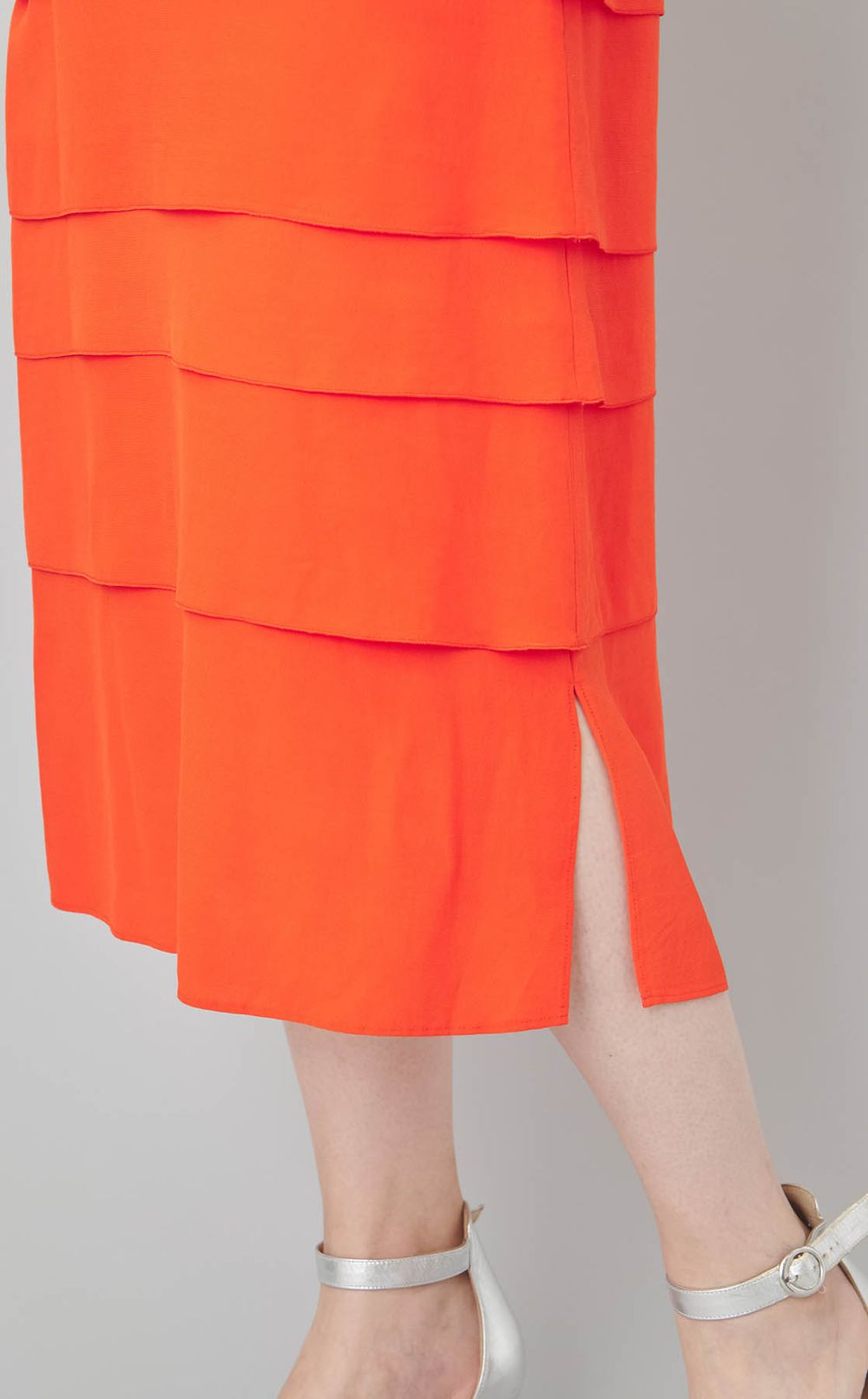 ドレープティアードクレープデシンドレス