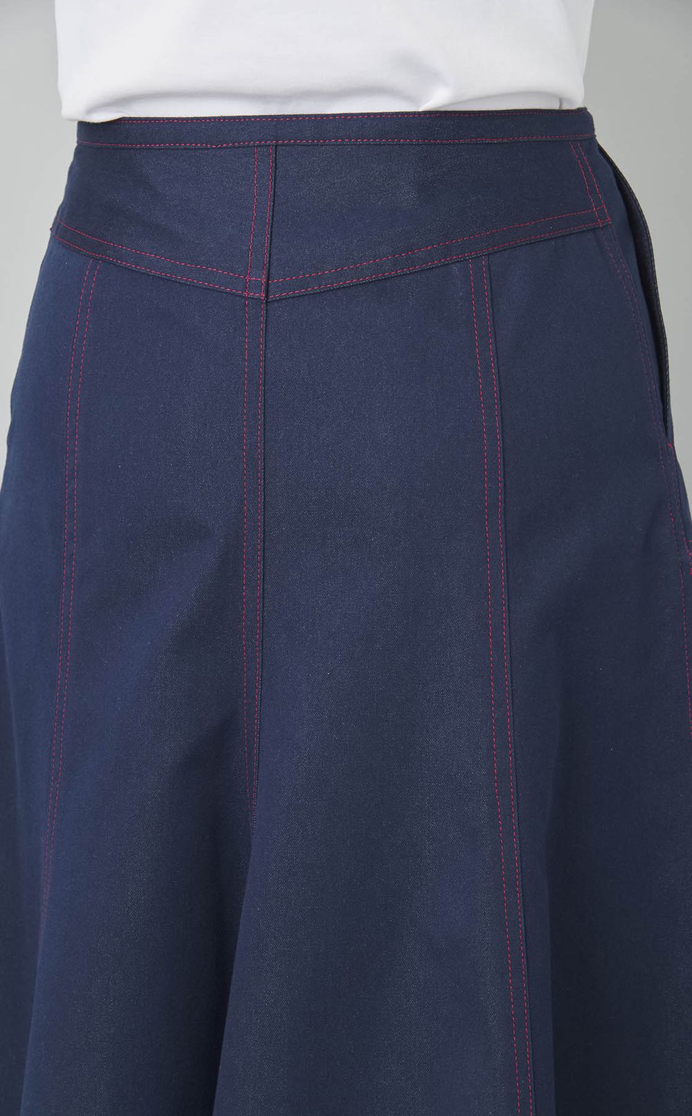 デニムパネルマーメイドスカート