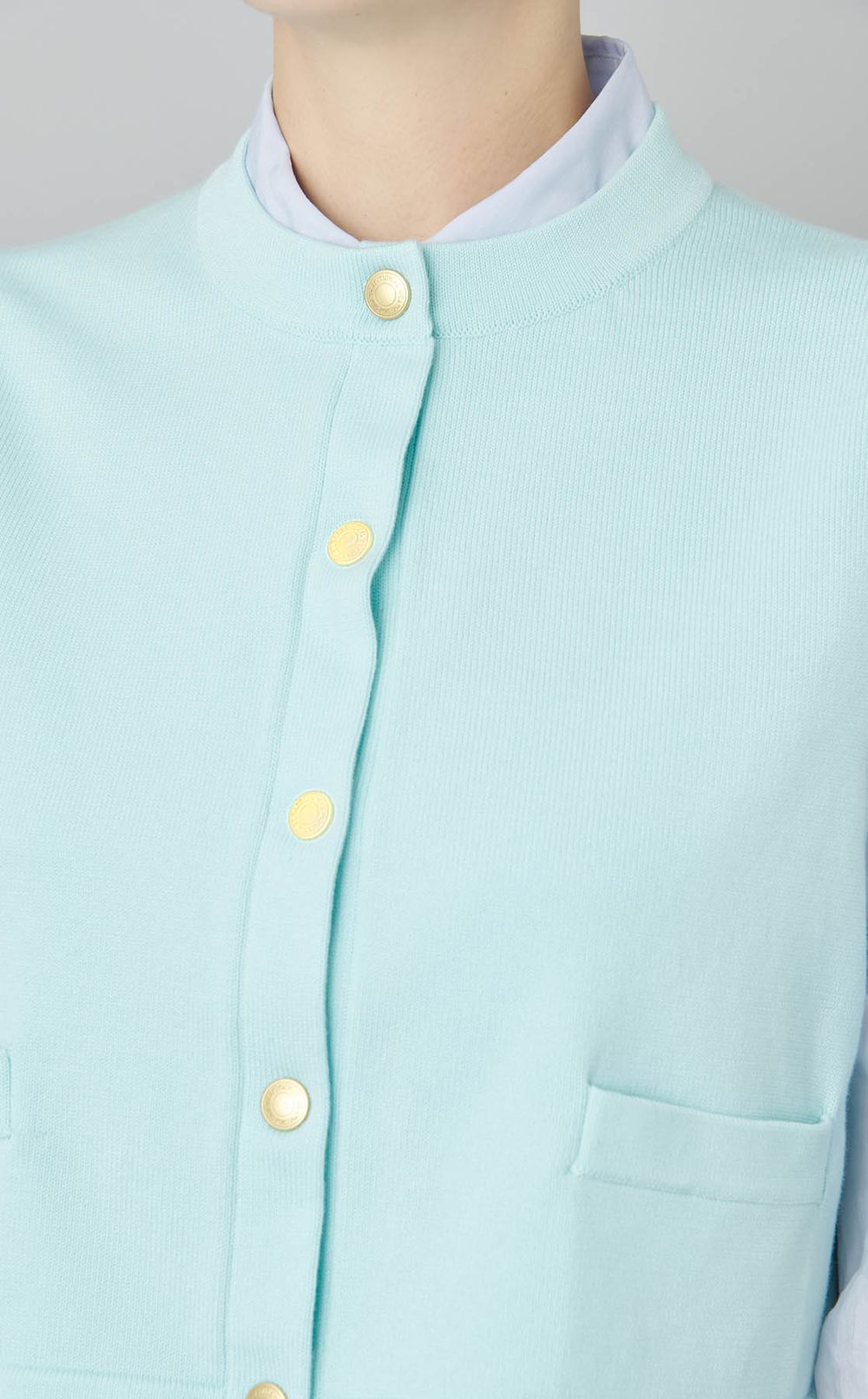 クロップニットベスト