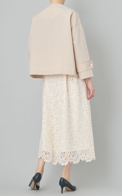 コットンウェザーノーカラージャケット