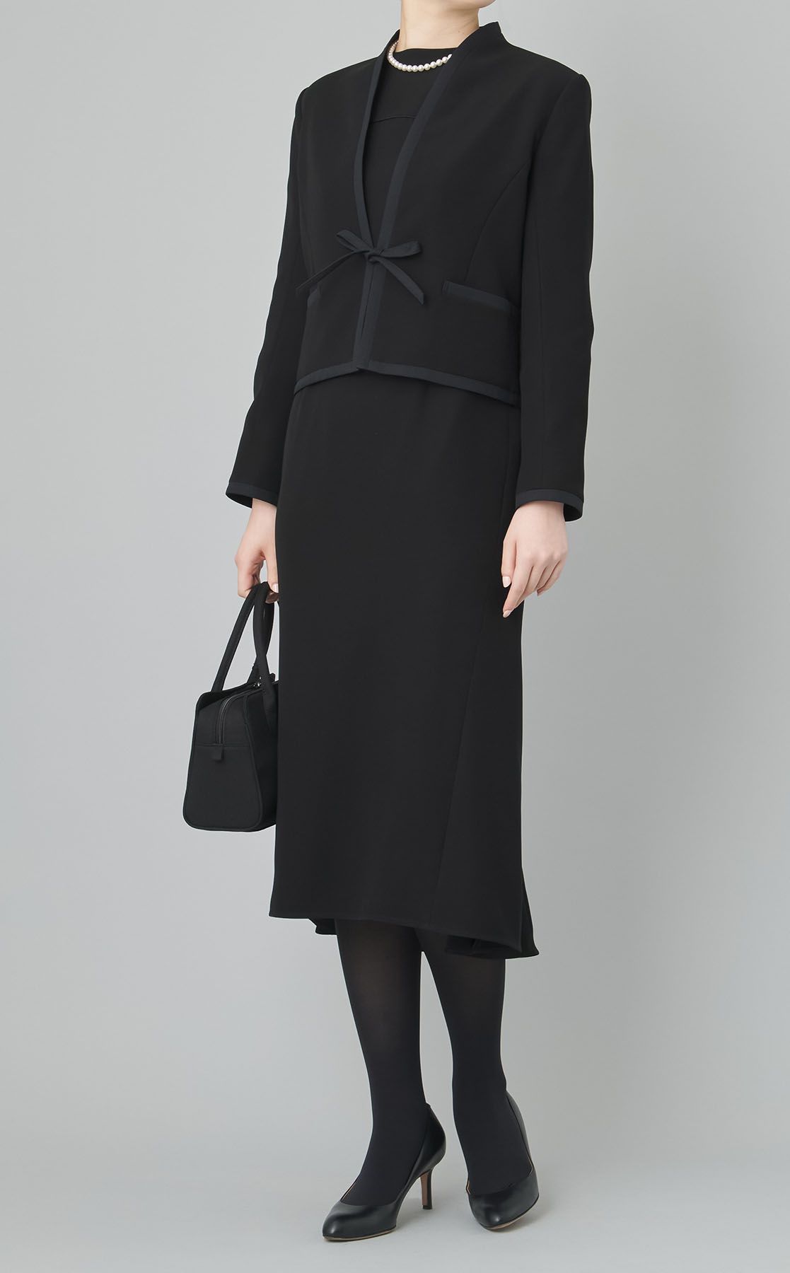 Y♡☞プロフ必読様ワンピースブラックm ykF｜【ブラックフォーマル】別注ダブルクロスロングワンピース