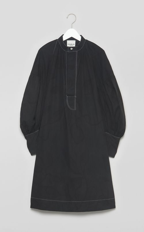 【reADdress】ワイドスリーブミディワンピース