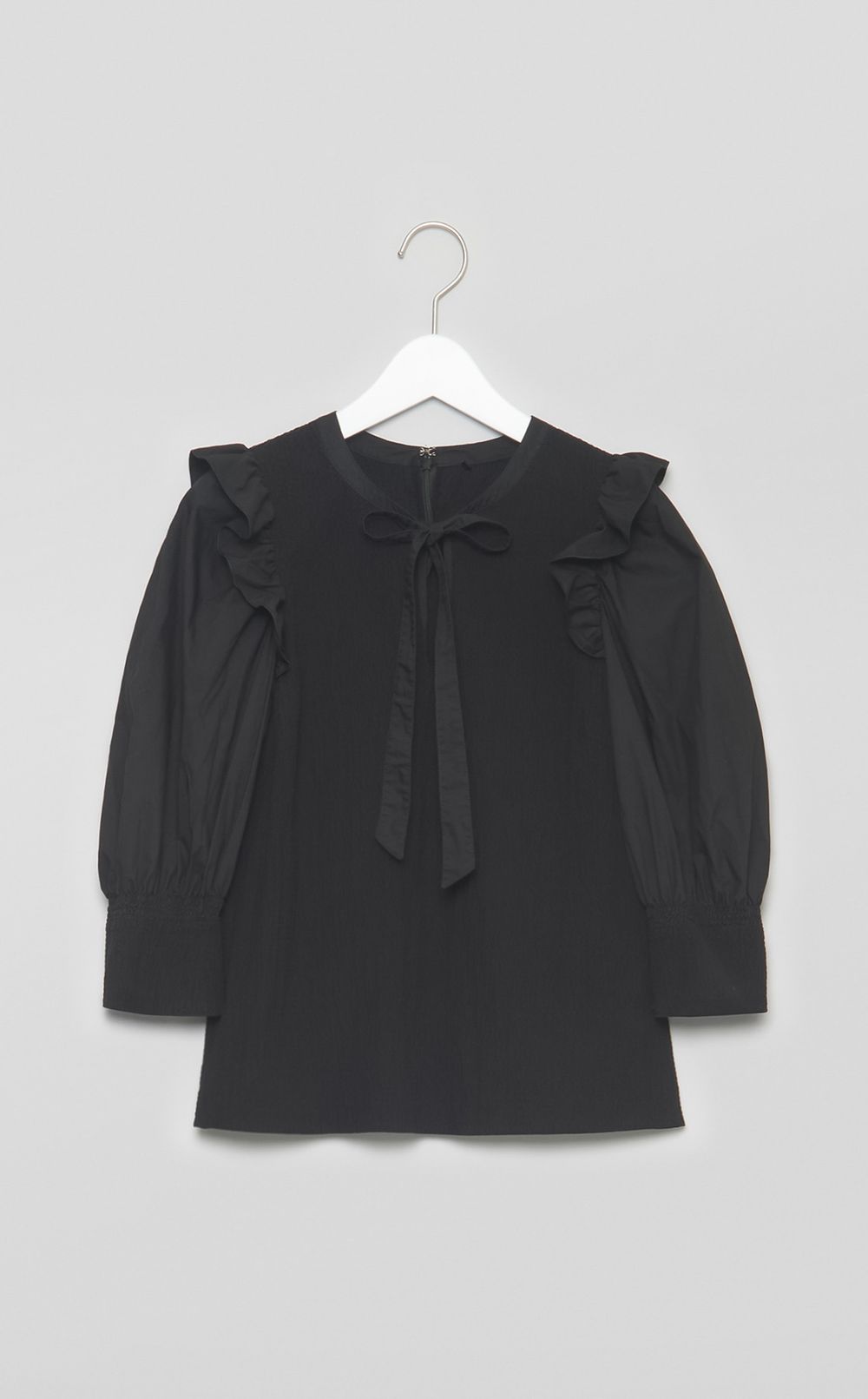 【reADdress】シャーリングフリルブラウス