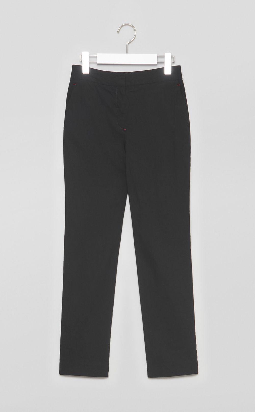 【reADdress】リネン混スリムテーパードパンツ