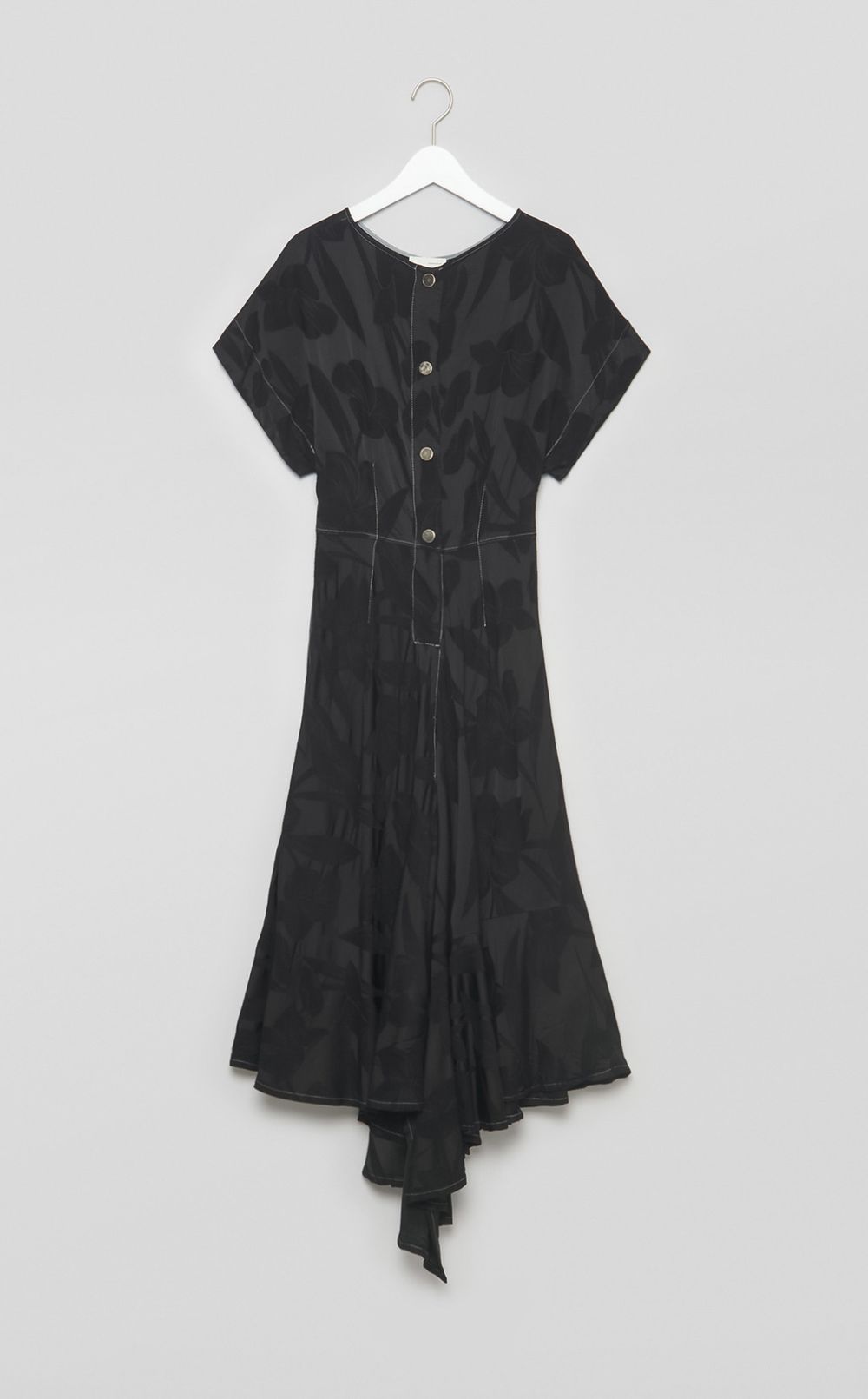 【reADdress】レーヨンアシンメトリーワンピース