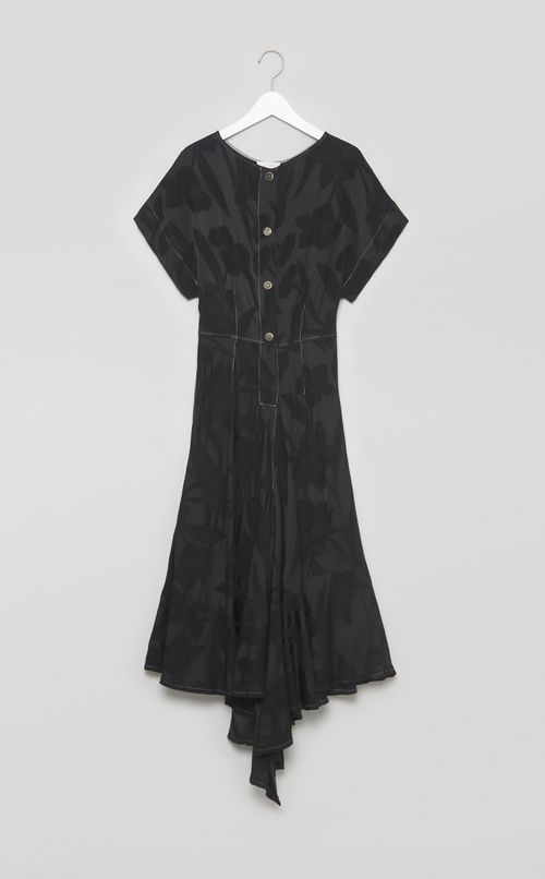 【reADdress】レーヨンアシンメトリーワンピース