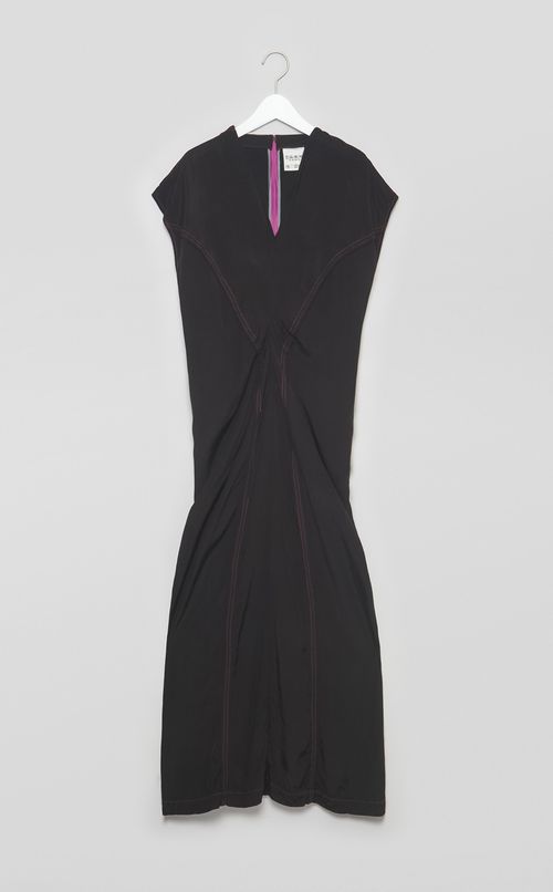 【reADdress】Vネックロングワンピース