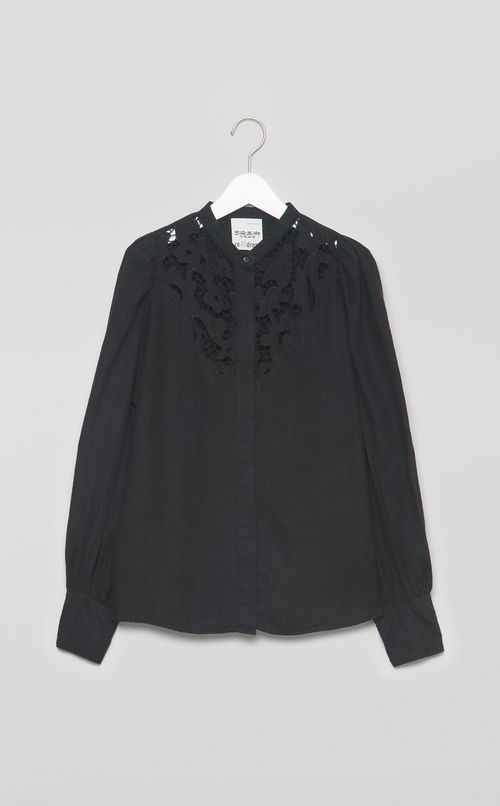 【reADdress】レースリネンブラウス