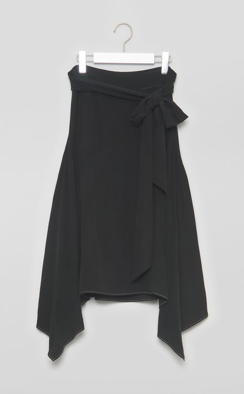 【reADdress】シルクイレギュラーヘムスカート