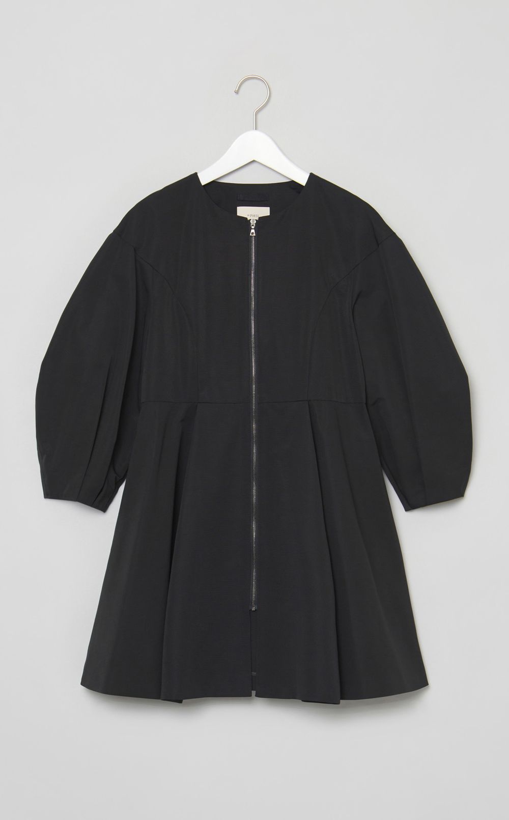 ナイロンコットンフレアジャケットコート