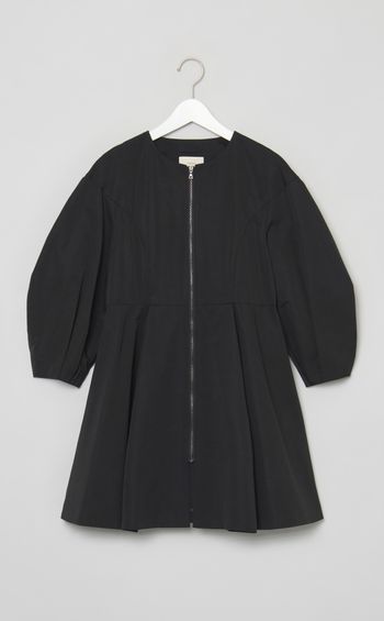 ナイロンコットンフレアジャケットコート