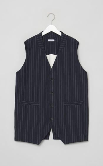 ウールリネンオーバーベスト