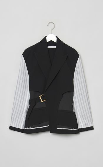 テーラードベルテッドショートジャケット