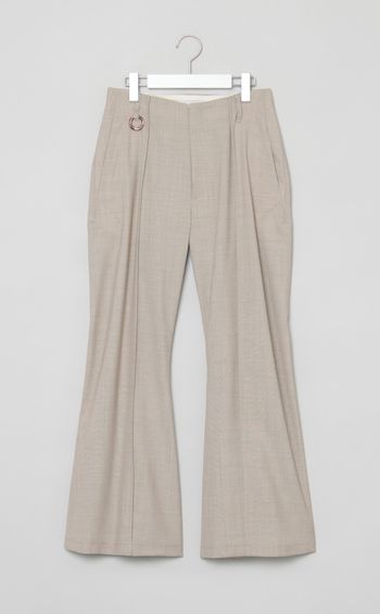 センターシームハイウエストウールパンツ