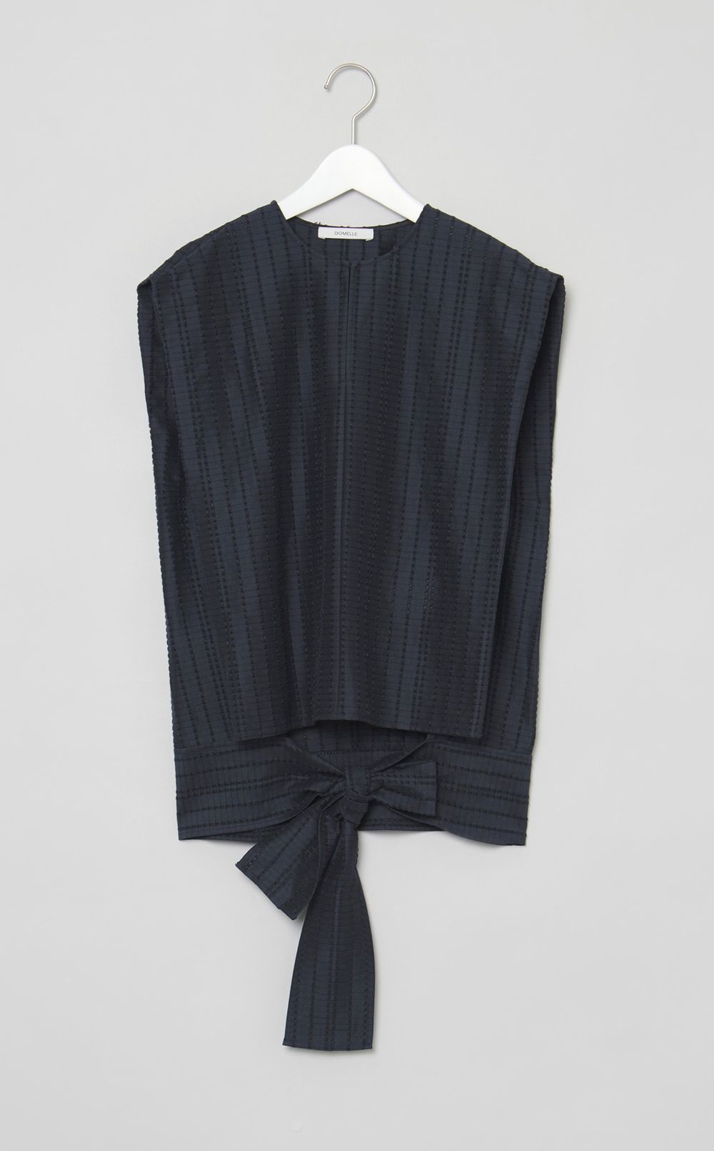 グログランジャガードスクエアブラウス