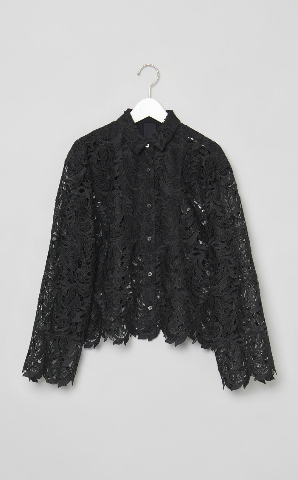 ペイズリーレースショートブラウス