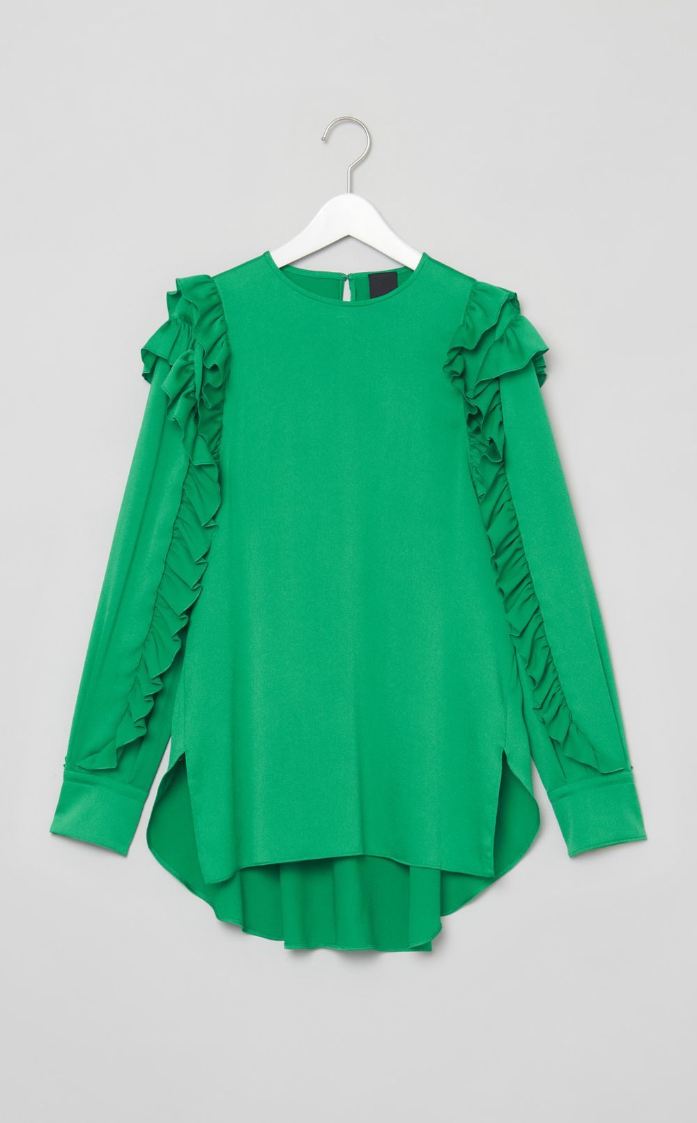 ラッフルスリーブブラウス