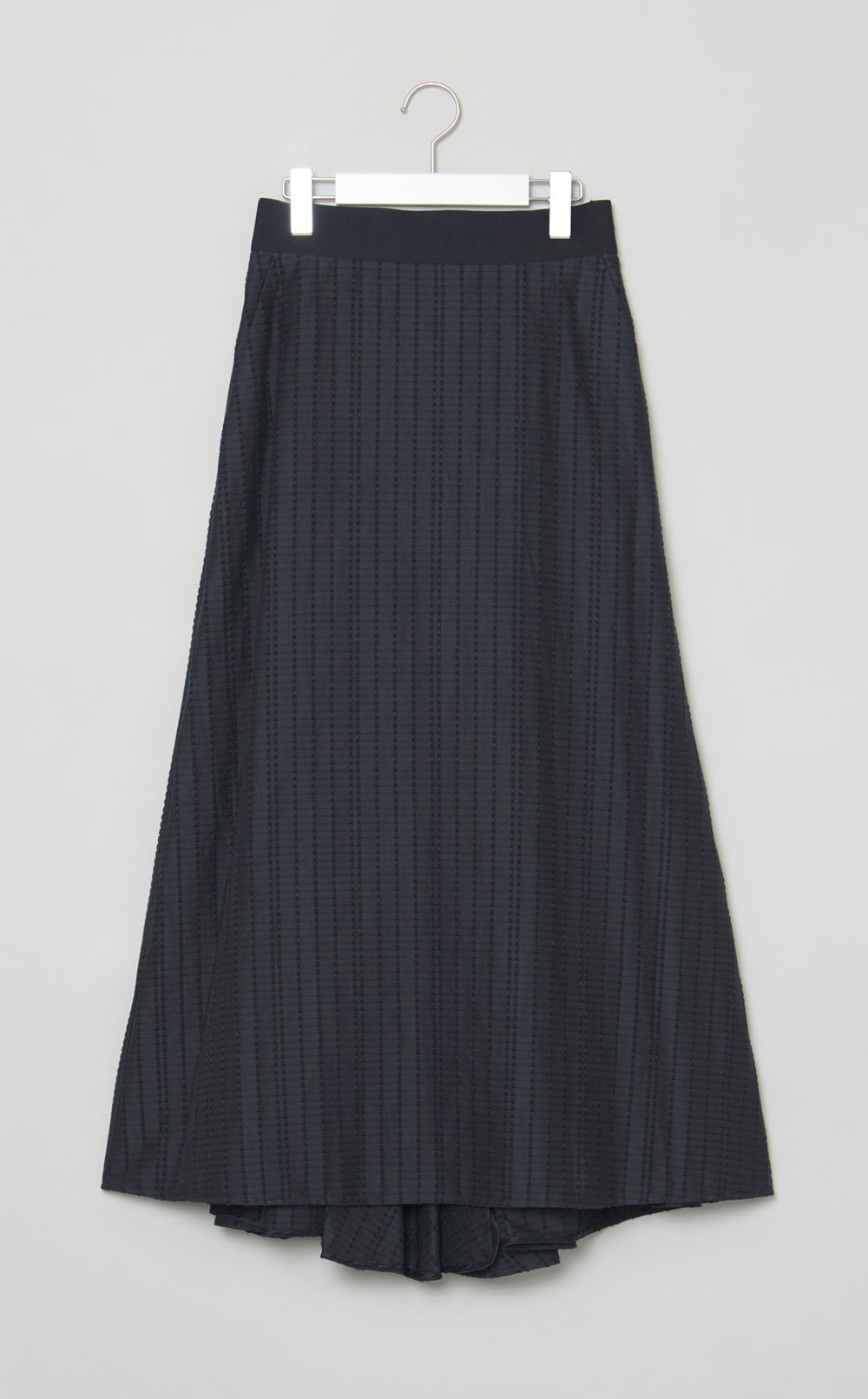 グログランジャガードバックフレアスカート