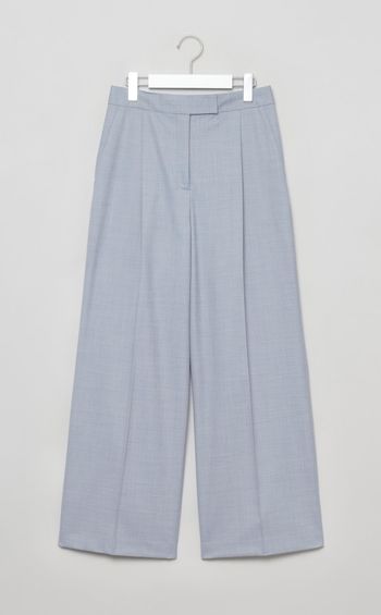 センタープレスワイドパンツ