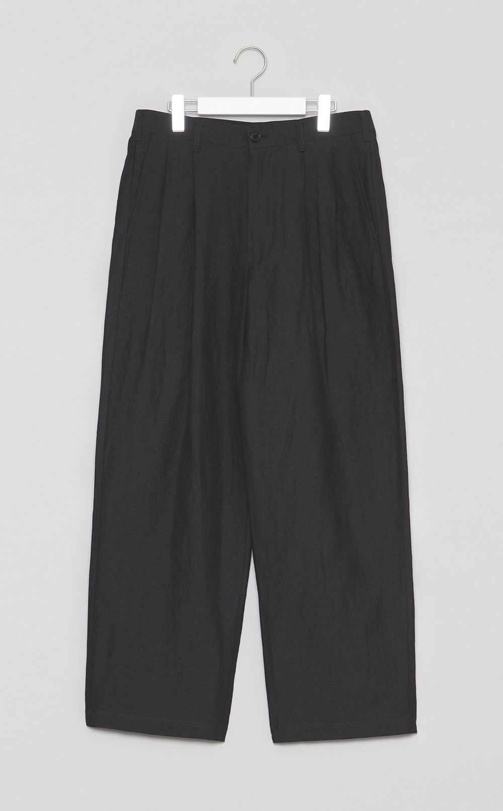 ウールリネン2タックトラウザー